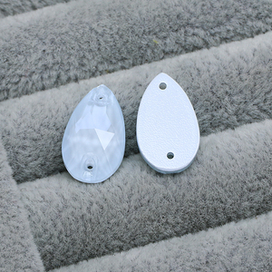 Đông Châu Waterdrop May pha lê flatback thạch bán buôn lỏng thả hạt pha lê cho váy cưới DIY may phụ kiện - Product Image 4