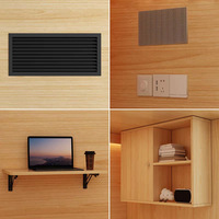 Lit superposé modulaire d'hôtel, taille simple, pour hôtel, capsule, lit double