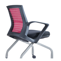Chaise mobile en maille de qualité professionnelle avec roulettes, sièges empilables durables pour la formation, avec roulettes pour projets scolaires et de bureau agiles