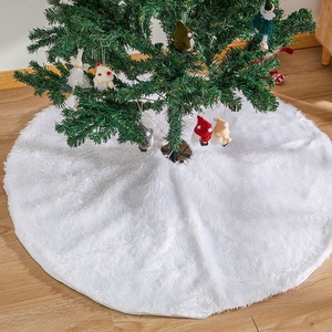 2025 di <span class=keywords><strong>capodanno</strong></span> peluche albero di natale gonna bianco neve albero di Natale copertura di Base per decorazioni per la casa di <span class=keywords><strong>vacanza</strong></span> - Product Image 2