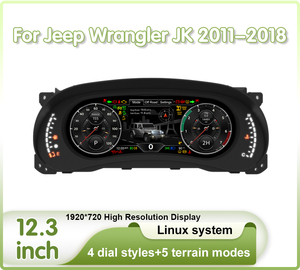 Krando 12.3 ''Auto Digitaal Instrumentenpaneel Lcd Dashboard Snelheidsmeter Voor Jeep Wrangler Jk 2011-2018 Virtueel Cockpitpaneel - Product Image 3