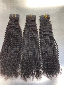 Extension de tissage de cheveux péruviens Remy de couleur naturelle cheveux humains vierges DW Style vague Double trame connectée Machine faisceau brut - Product Image 5