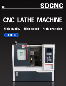 Nuevo torno de cama inclinada CNC Horizontal de alta precisión TCK36, Centro de torneado de Metal automatizado único, torreta de 8 estaciones, certificado CE - Product Image 3