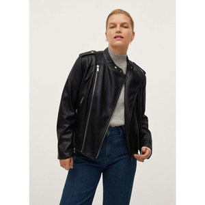 Nouvelle veste en cuir véritable pour femme, style vintage, matelassée et respirante, style rétro, veste en cuir noire personnalisée pour femme - Product Image 1