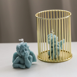 New Baby Angel Candle 100% Silicone Mold Handmade Chocolate Decoration Gypsum Aromatherapy Soap <b>Resin</b> OPP Bag - Product Image 2
