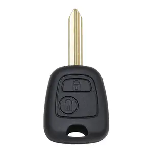Coque de clé télécommande à 2 boutons, housse de clé de voiture intelligente, couvercle de clé Fob SX9 lame non coupée pour citroën Saxo Xsara Picasso Berlingo