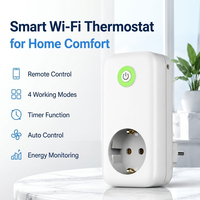 Termostato con Wifi y Modo Humidificador/Deshumidificador para Control del Ambiente en Interiores