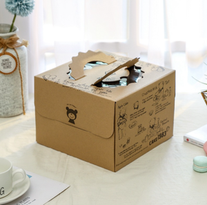 Cajas de magdalenas reciclables personalizadas de alta calidad al por mayor con ventana en relieve Kraft para 6 magdalenas para bodas - Product Image 5