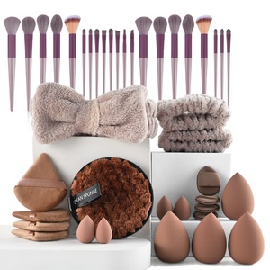 ชุดแปรงแต่งหน้า 46 ชิ้น ขายดี ชุดพัฟแต่งหน้า อุปกรณ์เสริมความงาม แปรงล้างหน้า แปรงไนลอนและพลาสติก - Product Image 5