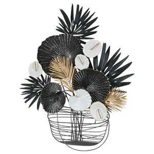 Decoração De Parede Fornecedor 3D Art Flower Design Sala De Estar Para Casa Acessórios De Parede De Metal Pendurado - Product Image 6