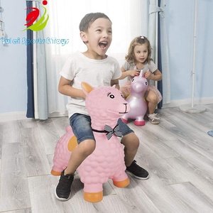 Jouets gonflables <span class=keywords><strong>Lama</strong></span> en forme d'animal pour bébé, cavalier rebondissants, cheval sautant - Product Image 4