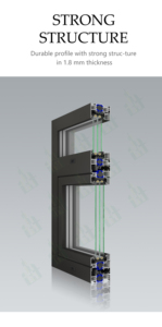 Fenêtre à battant en aluminium à double vitrage à rupture de pont thermique de haute qualité pour maison - Product Image 4