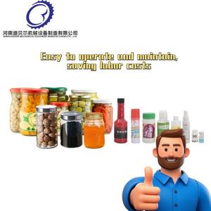 Machine d'étiquetage adhésive à écran tactile <span class=keywords><strong>de</strong></span> bureau pour la bière, le vin, l'<span class=keywords><strong>alcool</strong></span>, le <span class=keywords><strong>whisky</strong></span>, la crème, la confiture, la machine d'étiquetage <span class=keywords><strong>de</strong></span> bouteilles rondes - Product Image 2