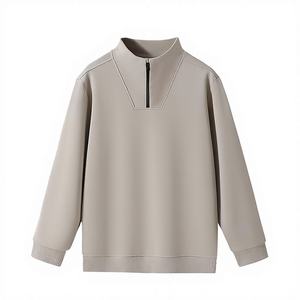 Sudaderas con Capucha Holgadas y Extra Grandes para Hombre, con Cierre de Cremallera de un Cuarto, Anti-Pilling, para Otoño e Invierno, con Logotipo Personalizado Impreso, Venta al por Mayor OEM y ODM - Product Image 2