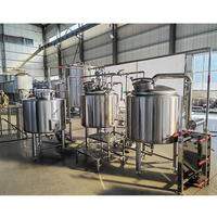 Machine de brassage de bière artisanale 2000L, équipement de fermentation d'alcool pour microbrasserie contrôlé par PLC