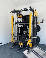 Machine Smith avec levier de bras réglable, appareil d'entraînement complet tout-en-un, rack de musculation robuste pour usage commercial et domestique