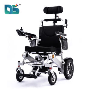 Nueva tendencia, marco de acero al carbono de alta calidad, cómodo reposacabezas, pedales ajustables, silla de ruedas eléctrica alimentada por litio - Product Image 1