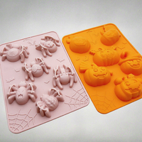 Moule à gâteau en silicone 3D Ailes d'ange motif dessin animé, design mignon animaux (poussin, ours), résistant à la chaleur, compatible lave-vaisselle, pour savon et gâteaux de riz