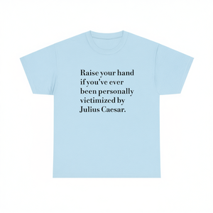 Camiseta Victimized By Caesar, camiseta del Imperio Romano, divertida camiseta con meme, unisex, para adultos, manga corta, cuello redondo, impresión digital - Product Image 3