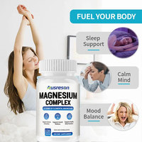 OEM 15 en 1 Capsules de complexe de magnésium 700mg Zinc Vitamine Glycinate Threonate Supplément pour le sommeil et le soutien immunitaire Capsules de magnésium
