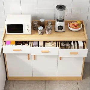 木製キッチン収納室収納キャビネット2023売れ筋モダンシンプルデザイン