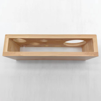 Base d'outil de mélange en bambou, support de shaker en bois de bambou personnalisé, kit de bar mélangeur de boissons, support de shaker