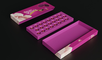 Emballage de chocolat Boîte d'emballage en papier cadeau de luxe avec logo imprimé personnalisé