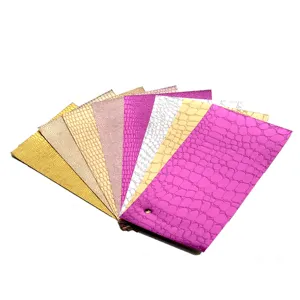 Voorraad Beschikbaar Custom Lustre Leer Eruit Binding Papier Rolls Cover Decor Pvc Glittery Gecoat Papier Tissue Papier