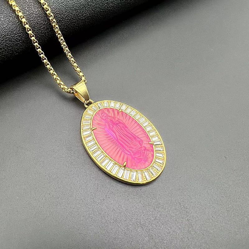 Pendentif unique doré et rose