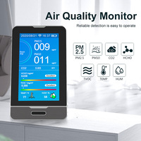 Compteur de particules de poussière avec capteur infrarouge, analyseur de gaz, détecteur de CO2, compteur de CO2 400-5000 ppm, avec application Tuya Wifi