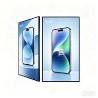Affichage numérique LCD mural 4K HD Android WiFi avec CMS basé sur le cloud pour magasins, hôtels, ascenseurs, centres commerciaux, 7j/24, 24h/24