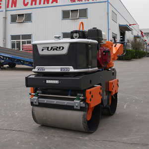 Compacteur routier vibrant à double tambour entièrement hydraulique, rouleau de 800 kg pour pelouse et route - Product Image 6