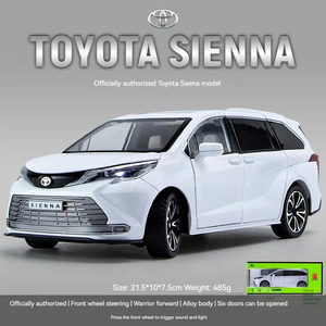 Toyota Sienna Premium, Modelo a Escala 1:24, Auto MPV de Metal Fundido a Presión con Licencia Oficial, Puertas que se Abren, Interior Detallado, Llantas de Goma - Product Image 4