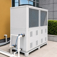 Refroidisseur modulaire à glycol refroidi par air à double compresseur et condenseur à serpentin en cuivre pour le refroidissement ponctuel des centres de données