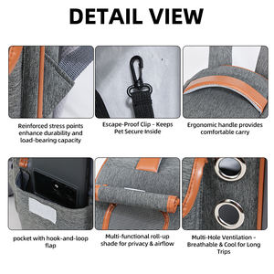 नए पोर्टेबल लुभावनी अंतरिक्ष कैप्सूल बिल्ली बिल्ली कुत्ते पालतू जानवर बैकपैक के लिए बाहरी यात्रा पालतू कैरियर बिल्ली बैकपैक - Product Image 5