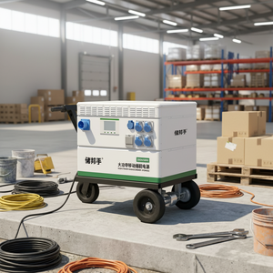 สถานีพลังงานแบบพกพา MPPT 220V/380V ที่เก็บพลังงานมือถือความจุสูง24kW การก่อสร้างตั้งแคมป์บริสุทธิ์20kW 24kWh - Product Image 1