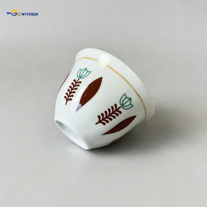 Tazze da Caffè Cawa in Ceramica a Doppia Parete, Set da 12 Pezzi, Personalizzabili con Logo OEM, Stile Tradizionale Etiopico ed Eritreo, per Buna Cafe <span class=keywords><strong>Cini</strong></span> - Product Image 3