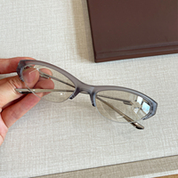 Lunettes de soleil de mode en gros pour hommes, protection solaire extérieure, lunettes de sport, lunettes de soleil œil de chat demi-cerclées Y2K en métal pour femmes