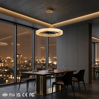 Lustre suspendu de luxe en acier inoxydable, lampe à suspension LED en résine pour éclairage intérieur de salon, vente en gros