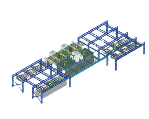 粉体硬化オーブンと粉体スプレーブースを備えた静電手動粉体塗装ライン