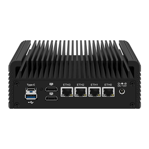 Topton Fanless Firewall <b>Mini</b> <b>PC</b> In-tel i3 N355 N305 N150 N95 4x2.5G LANs DDR5 NVMe IOT <b>Mini</b> Computer NAS <b>PC</b> Home Server Host - Product Image 1
