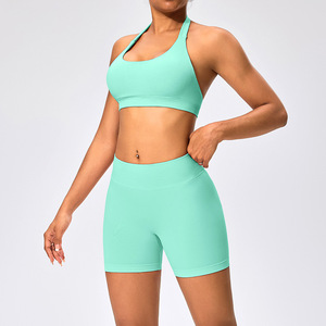 Shorts Deportivos de Cintura Alta para Mujer, de Spandex/Nylon, para Yoga, Secado Rápido, Transpirables, Levanta Glúteos, para Correr y Gimnasio - Product Image 5