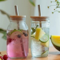 Mason Jar Couvercles Couvercle De Paille Avec Trou De Verre Peut Bouche Large Bouteille De Bière En Bois Conserve Bambou Pour Caps Tasse Couvre Couvercle D'étanchéité
