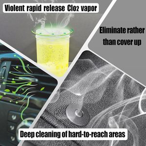 Eliminador de Olores de Humo para Autos, Aromatizante de Liberación Rápida con Vapor de Cloro (ClO2), Eficaz para Eliminar Olores del Aire - Product Image 4