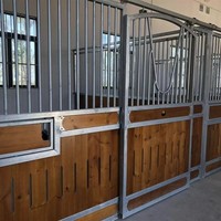 Establo para Caballos Robusto y Estable, Caja para Caballos para un Contención y Seguridad Confiables