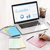 Blocs de Notas de Oficina y Escolares Personalizados al por Mayor, Surtidos de Colores, 50 Hojas, Resistentes, 5x8 Pulgadas, Regla Ancha, para Universidad, Blocs de Notas Legales