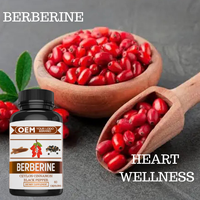 Supplément à base de plantes OEM ODM capsules de berbérine avec cannelle de Ceylan curcuma chardon-Marie melon amer soutien coeur bien-être
