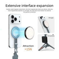Soporte Magnético Plegable para Teléfono con Trípode |   Diseño de Gancho Mantis de Aleación de Aluminio |   Soporte de Expansión Magnético de Doble Cara + Soporte para Dispositivos Fríos