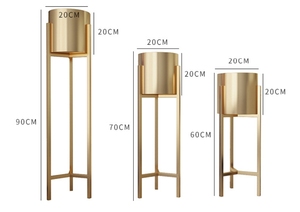 JIN PENG Grand support décoratif <span class=keywords><strong>pour</strong></span> plantes en fer, sur pied, <span class=keywords><strong>pour</strong></span> salon et maison - Product Image 2