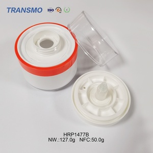 Pot à pompe en acrylique plastique personnalisé de 50 g, emballage vide pour sérum de soin de la peau et masques faciaux avec bouchon à vis - Product Image 4